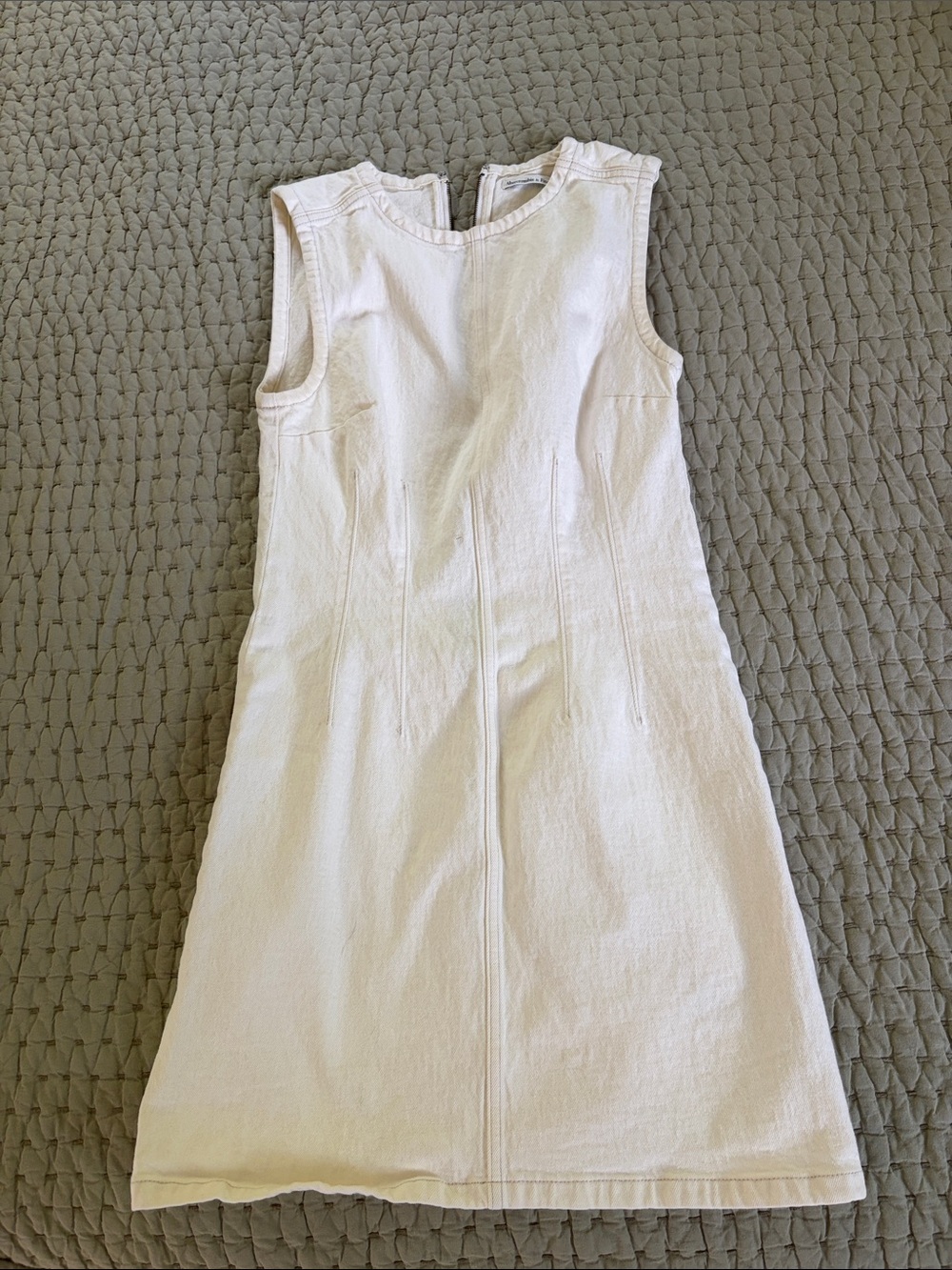 Abercrombie & Fitch Cream white denim Mini Dress